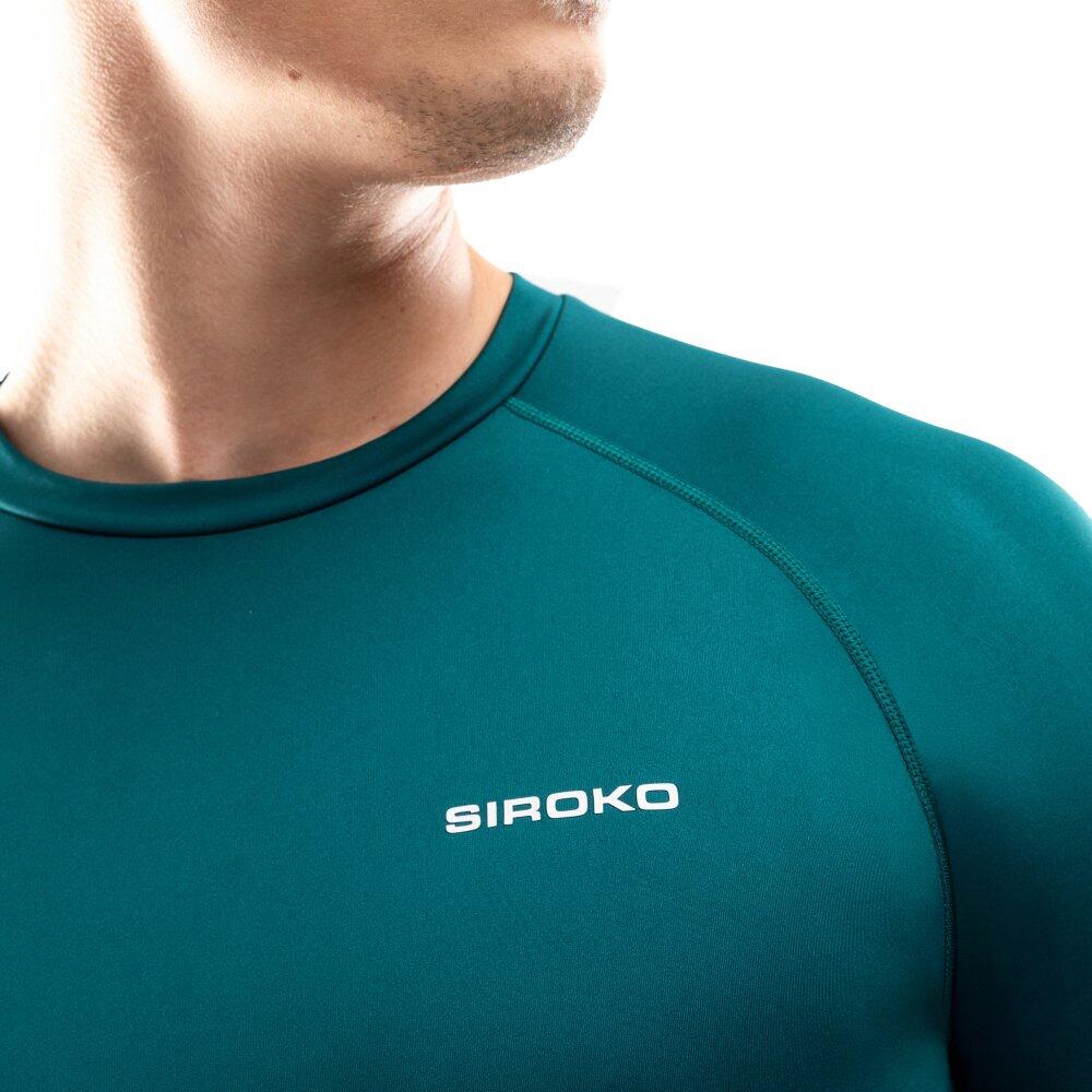 Camiseta interior térmica esquí hombre esquí y nieve Chasseral Verde 4/6