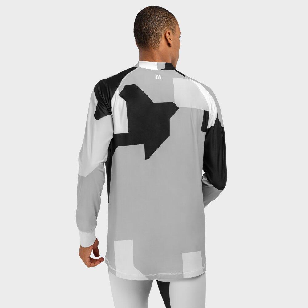 Camiseta interior térmica hombre esquí y nieve SLUSH Camo Negro 6/7