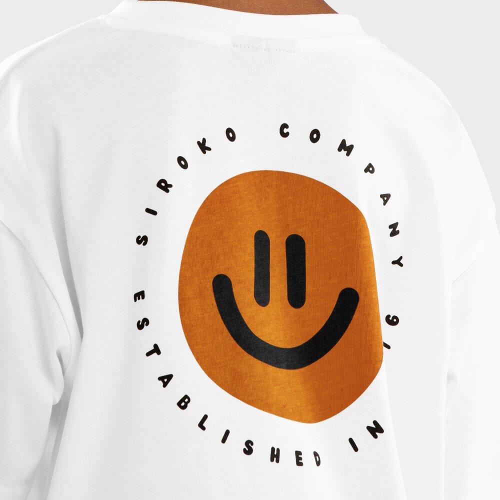 Kinder Lifestyle Kurzärmeliges Baumwoll-T-Shirt für Jungen Joy Weiß 3/7