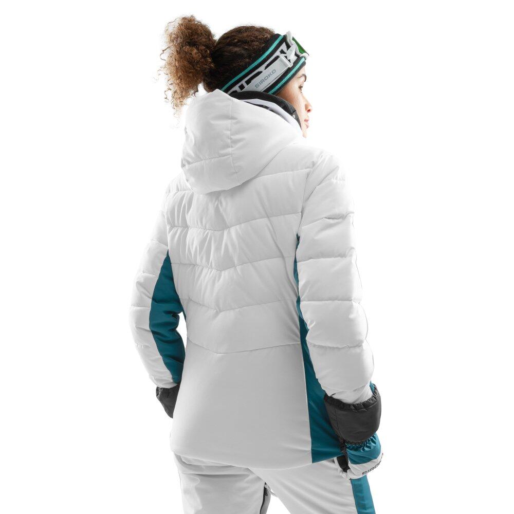 Veste ski femme Sports d'hiver W7-W Anniviers Blanc 2/8