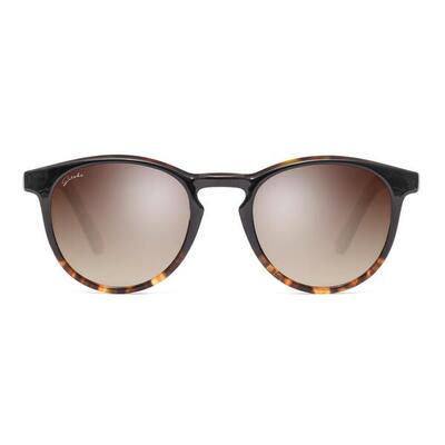 Heren en dames lifestyle ronde fashion zonnebril ibiza zwart