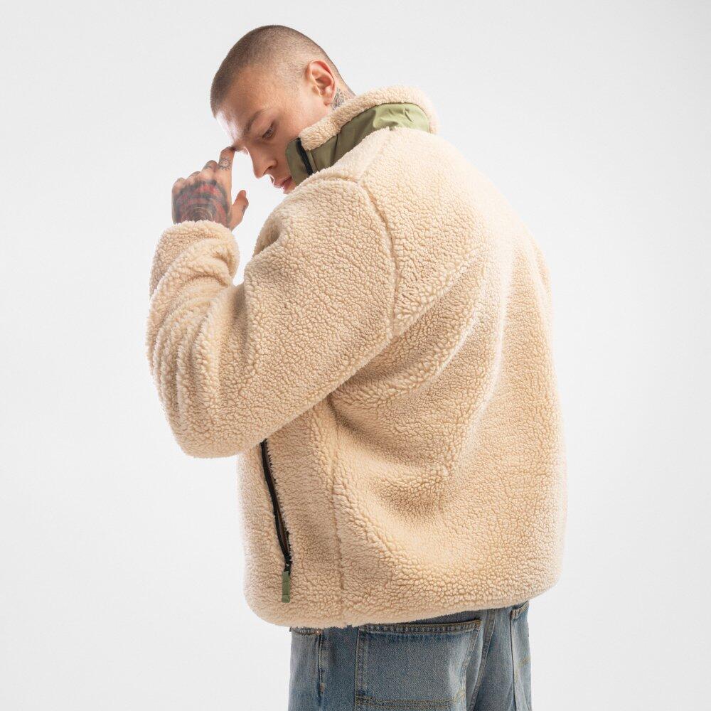 Veste sherpa homme Lifestyle Walnut Beige 2/7