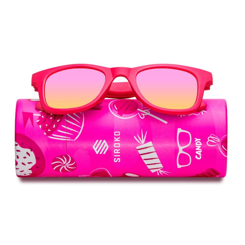 SIROKO Occhiali da sole per bambini Lifestyle Bambini e bambine Candy Rosa Flamingo