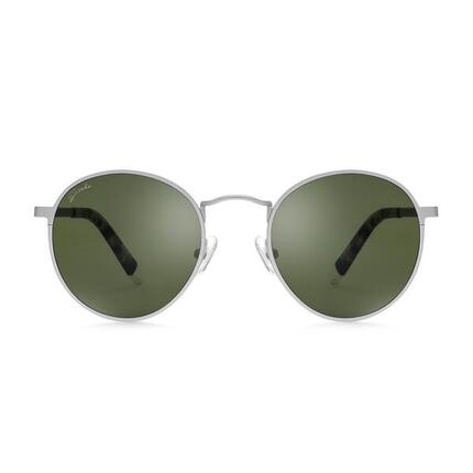 Lunettes de soleil rondes acier inox Lifestyle Homme et Femme Hyde Park Gris