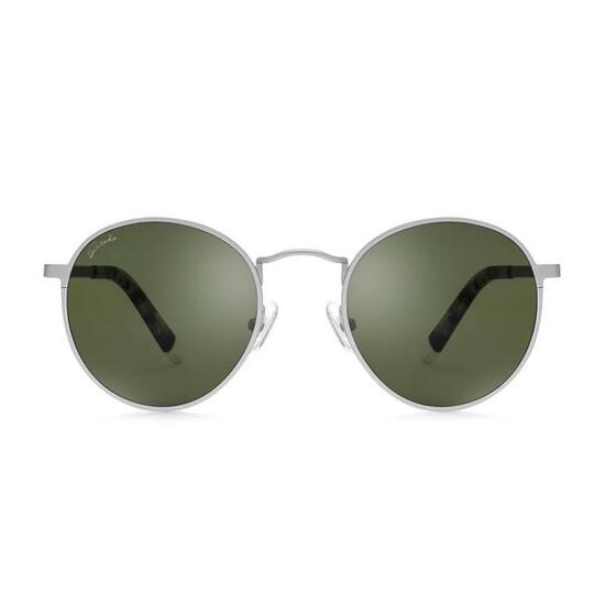 Lunettes de soleil rondes acier inox Lifestyle Homme et Femme Hyde Park Gris