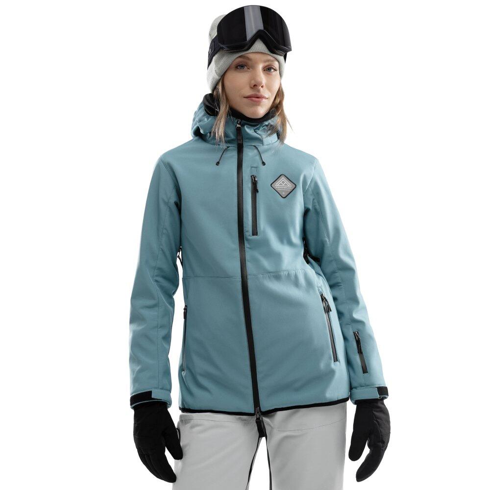 SIROKO Women Winter sports 's snowboard jacket W2-W Beluga Steel Blue