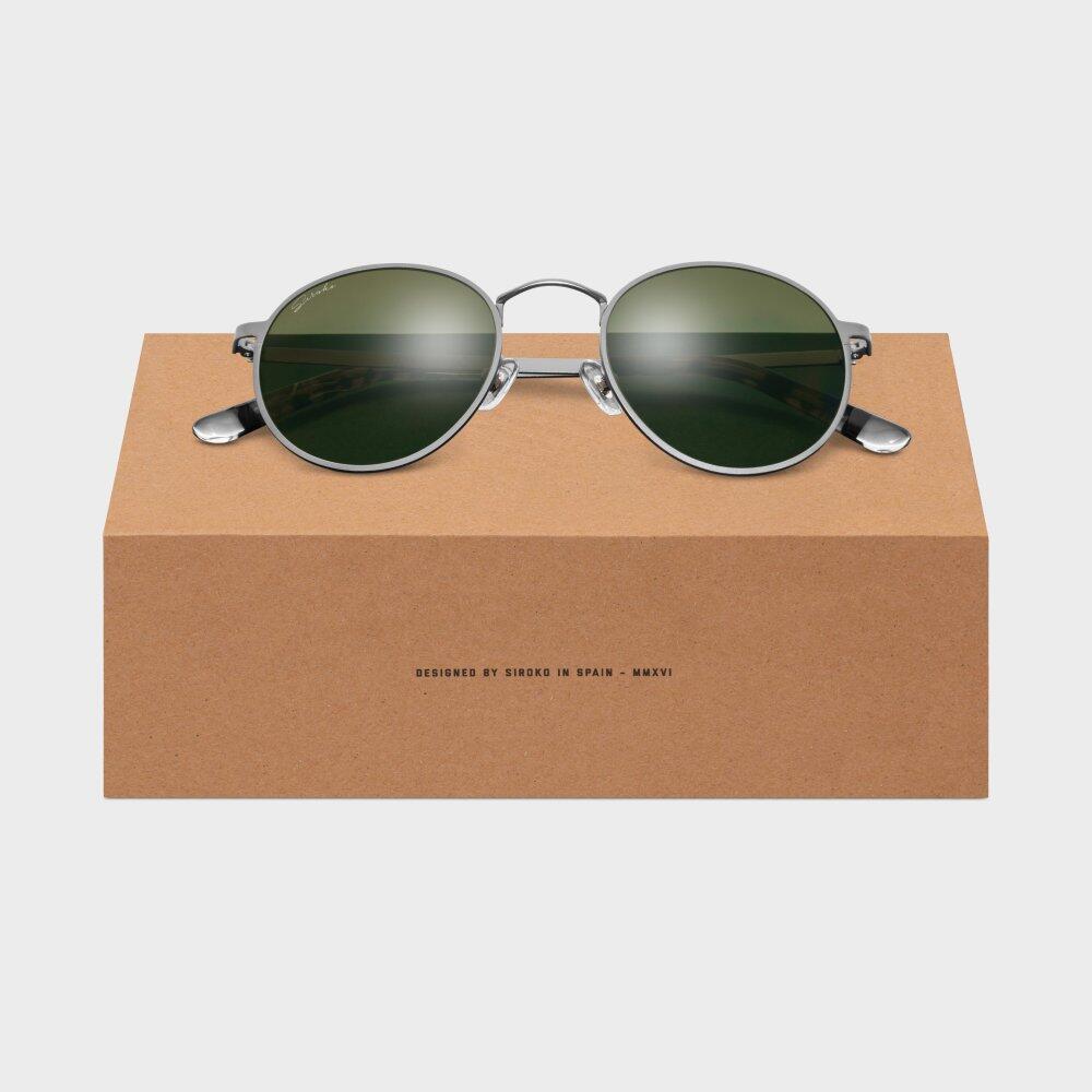 Lunettes de soleil Hyde Park acier inoxydable gris UV400 2/7