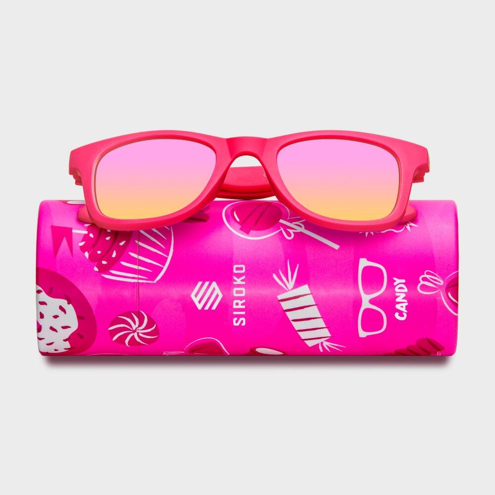 Gafas de sol para niños lifestyle Niños y Niñas Candy Kids Rosa Flamingo 2/7