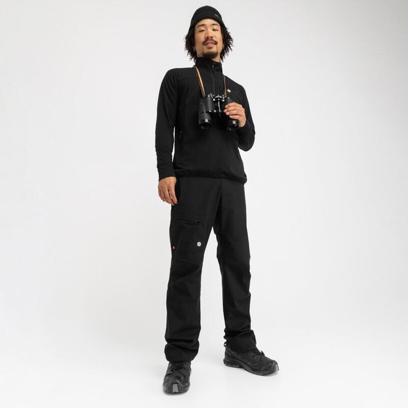 Pulover din fleece pentru pentru bărbați Platte Negru