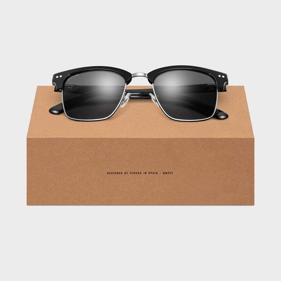 Miejskie okulary ze stali nierdzewnej Lifestyle Siroko Bronx