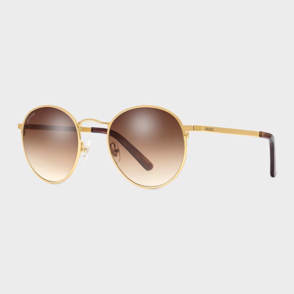 Gafas de sol redondas de acetato lifestyle Hombre y Mujer Camden Marrón 2/7