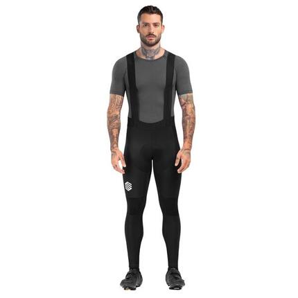 Herren Radsport lange fahrradträgerhose für BX Envalira Schwarz