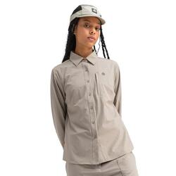 Chemise randonnée manches longues femme Lycian Marron