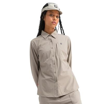 Camicia a maniche lunghe per l’escursionismo da donna Lycian Marrone