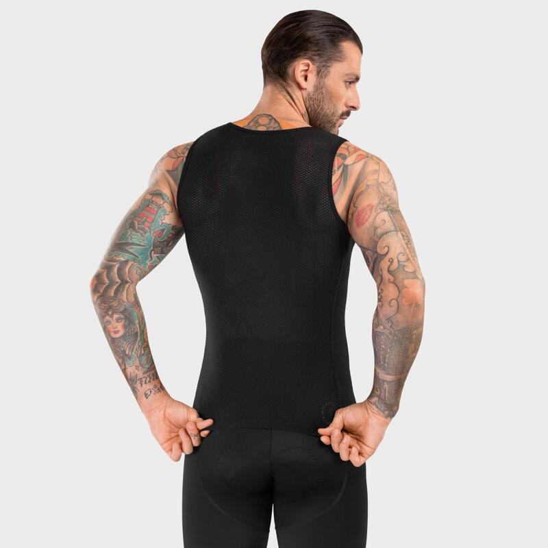 Heren Wielrennen fiets ondershirt Atomic Zwart