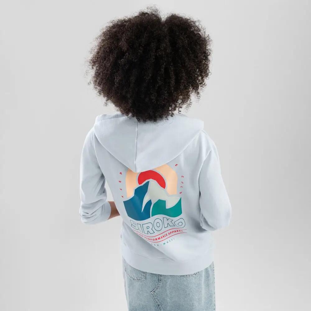 Sweat à capuche femme Lifestyle Rise-W Bleu 2/7
