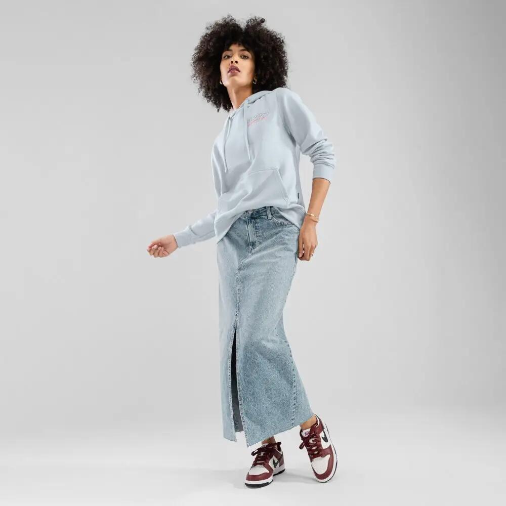 Sweat à capuche femme Lifestyle Rise-W Bleu 3/7