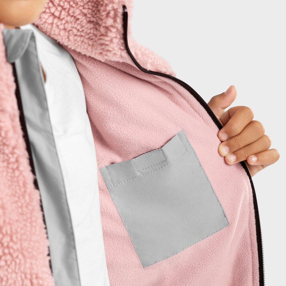 Veste sherpa fille Lifestyle Enfants Fairy-G Rose 3/7