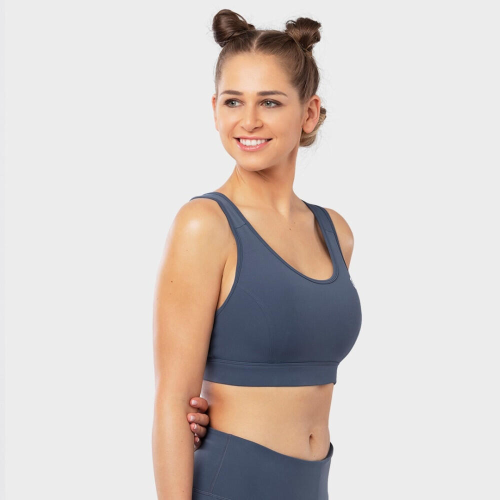 Brassière sport Fitness Femme Air Flow+ Bleu Denim 3/7