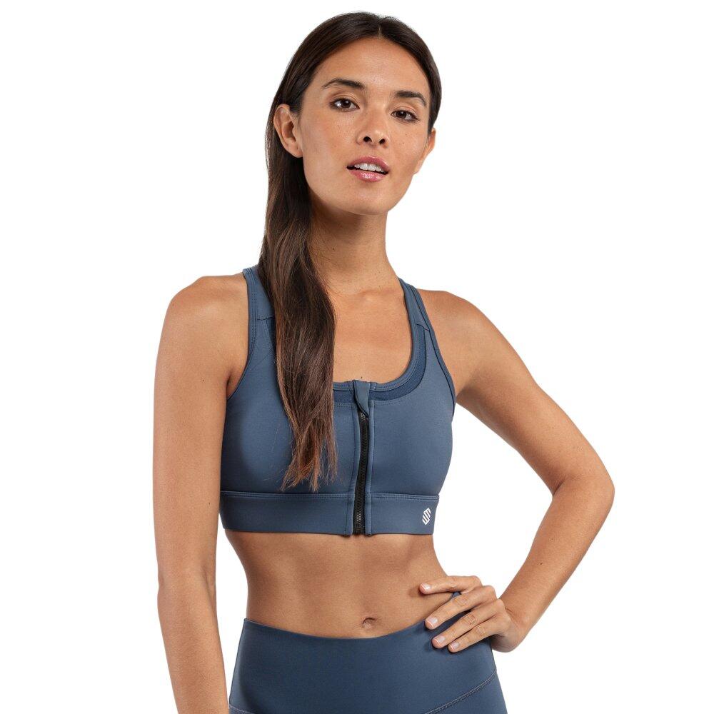 SIROKO Reggiseno sportivo - Supporto Elevato Fitness Donna Squat Blue Blu Denim