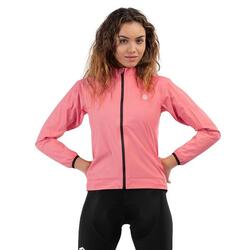 Veste de pluie vélo femme Cyclisme J2 Fauniera Corail