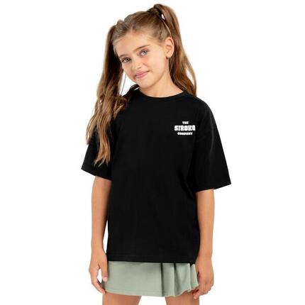 Kinder Lifestyle Kurzärmeliges Baumwoll-T-Shirt für Mädchen Skeleton-G Schwar