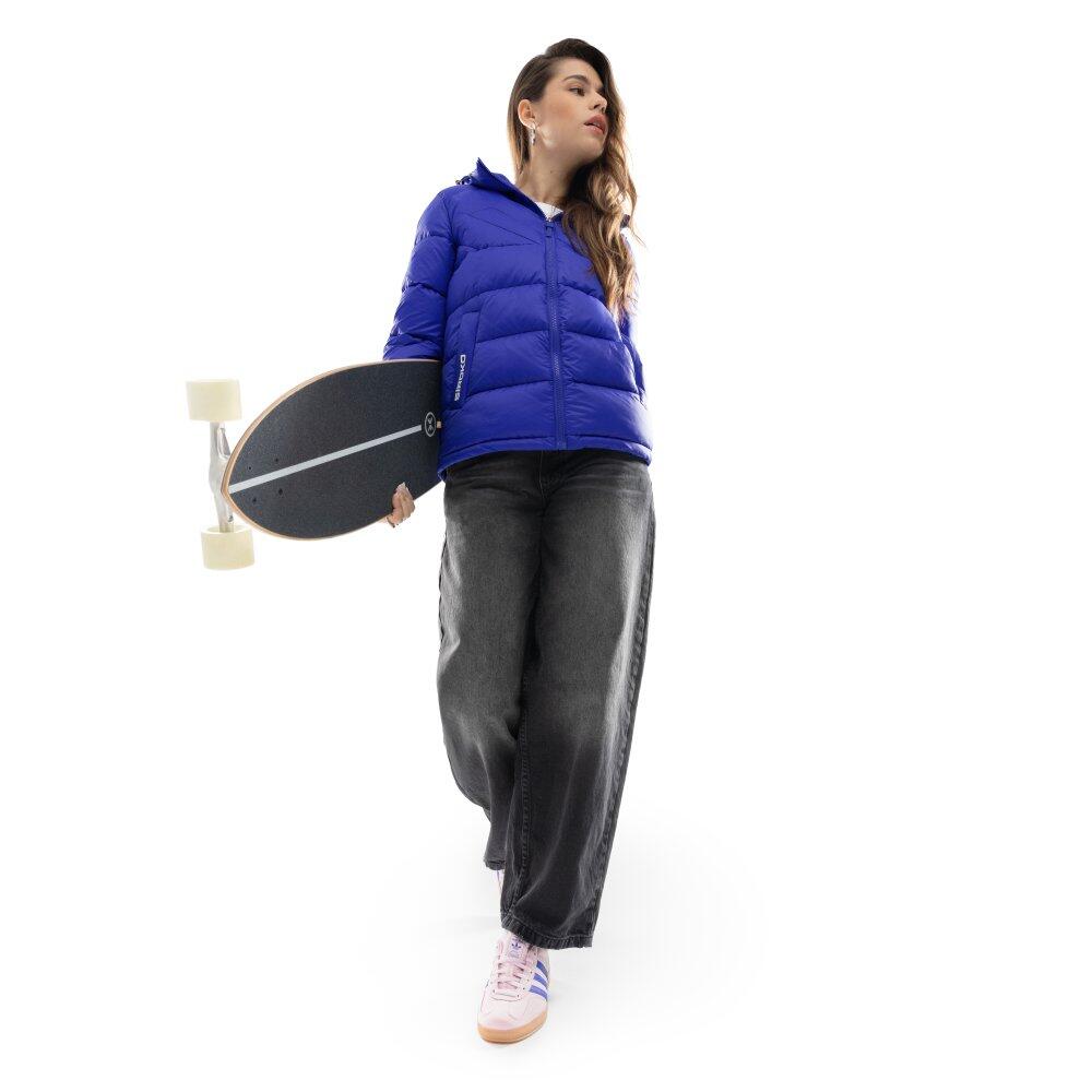 Dames Lifestyle pufferjas Harbor-W Blauw 3/4