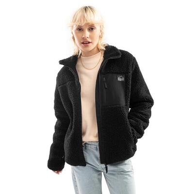 Dames lifestyle sherpa jas blackcomb-w siroko zwart