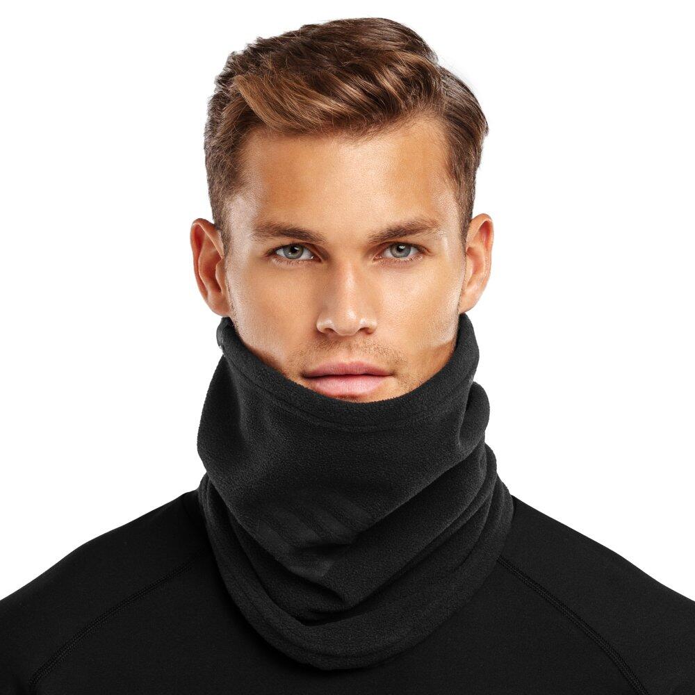 SIROKO Heren en Dames Wintersport Winter nekwarmer BLUNT Black Zwart