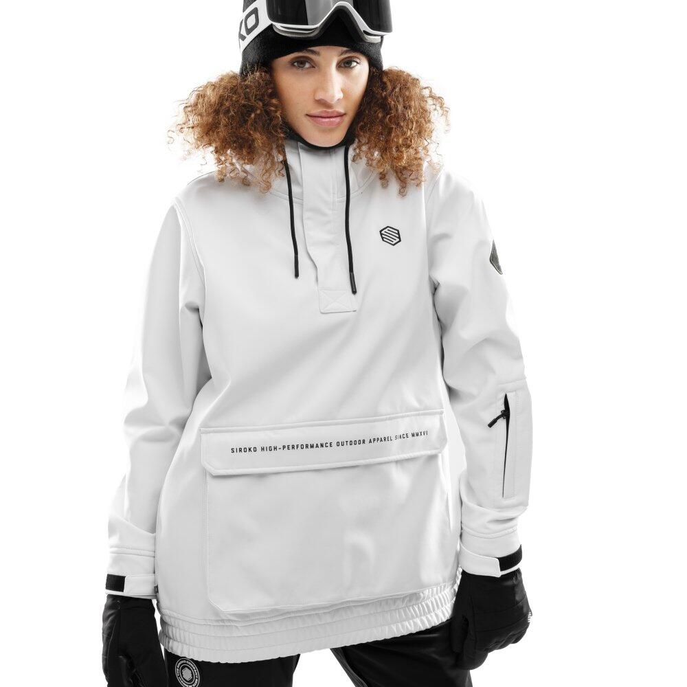 Casaco de snowboard para mulher desportos de inverno w3-w antarctica branco