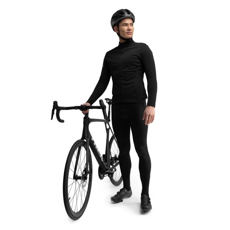 Pánská zimní softshellová cyklistická bunda Core Everest Černá