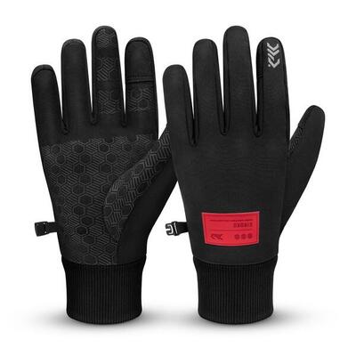 Heren en dames wielrennen winter fietshandschoenen dw barrow zwart