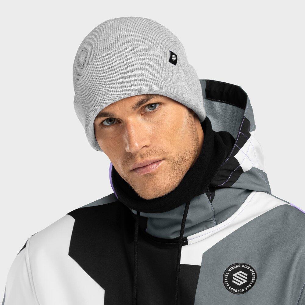Heren en Dames Wintersport Wintermuts Snowflake Gray Grijs 2/7