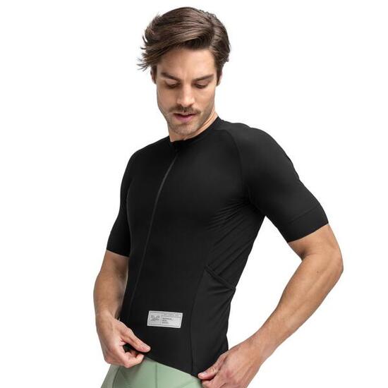 Maglia da ciclismo gravel a maniche corte uomo GM2 Tasmania Nero