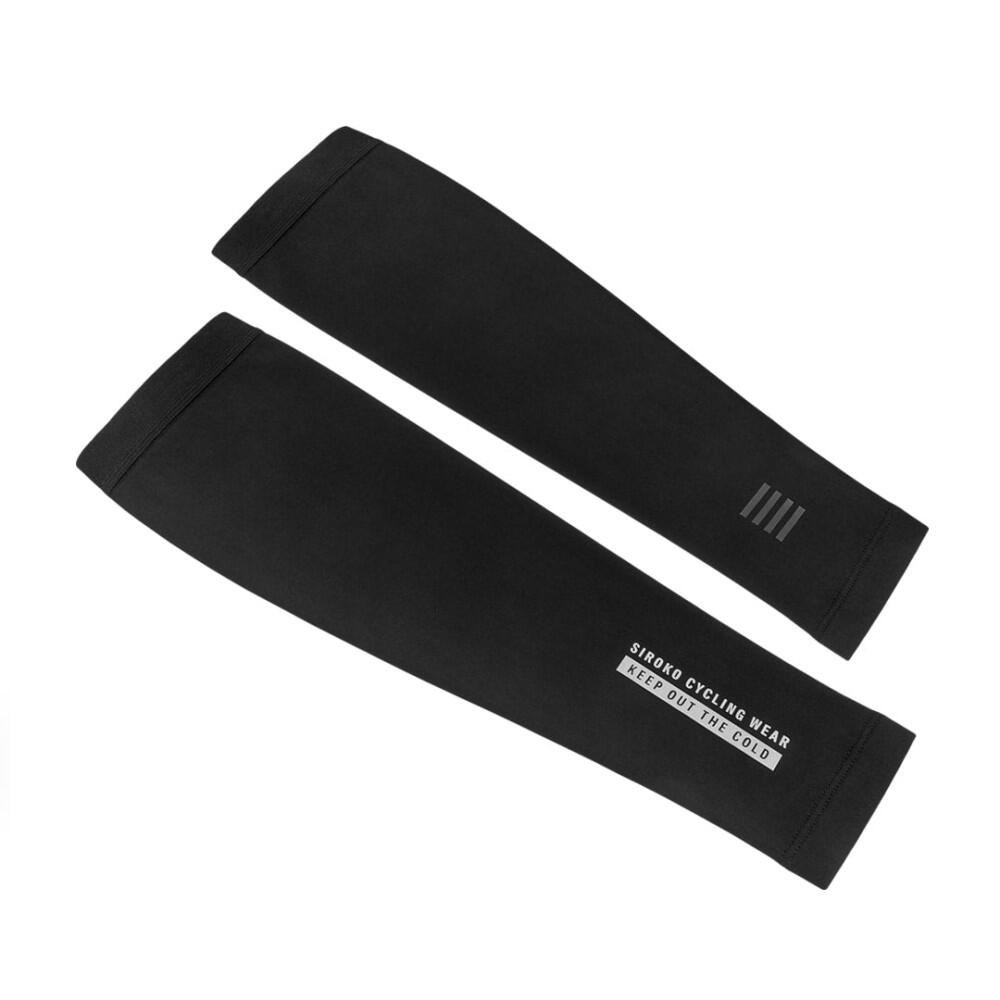 Men & Women Cycling arm warmers and sleeves Thermal arm warmers ColdBlock Black 2/7