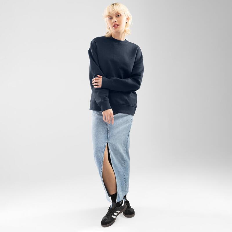 Sweat-shirt à col rond femme