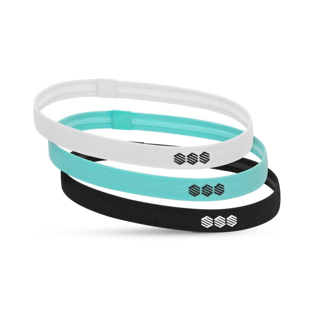 SIROKO Heren en Dames Fitness Sport hoofdbanden Glow Zwart