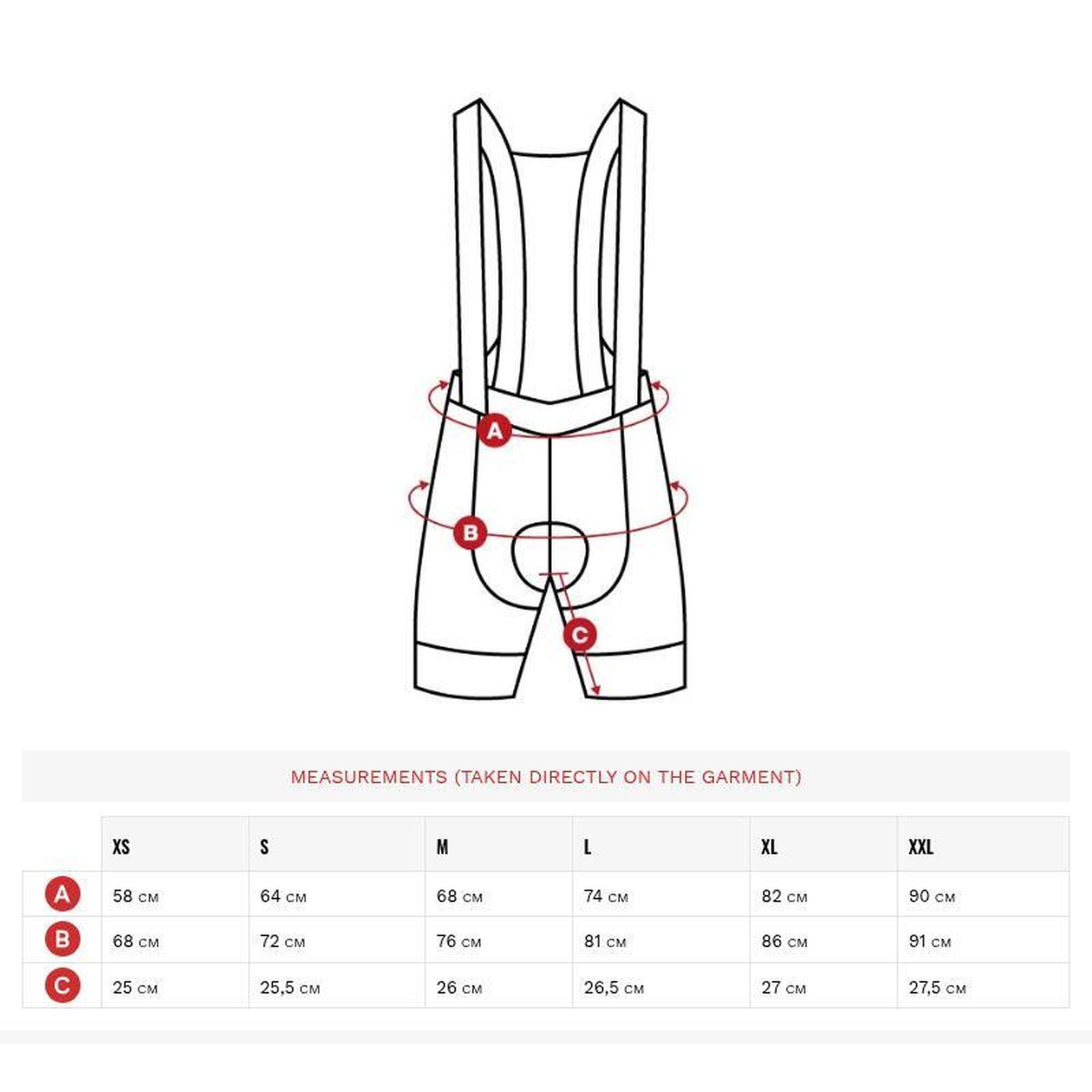 Pantaloni scurți cu bretele de pentru bărbați BX Squadra Negru