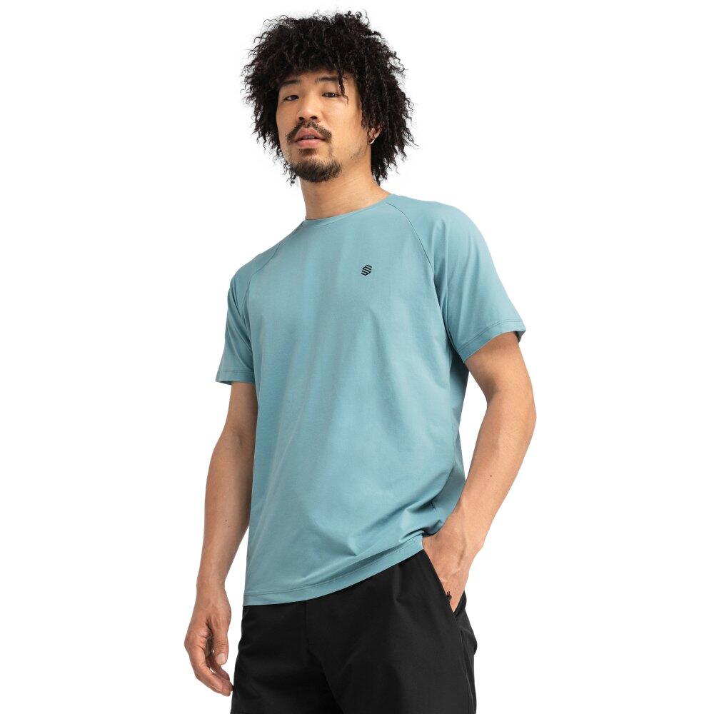Men Hiking 's short sleeve t-shirt Bay Blue