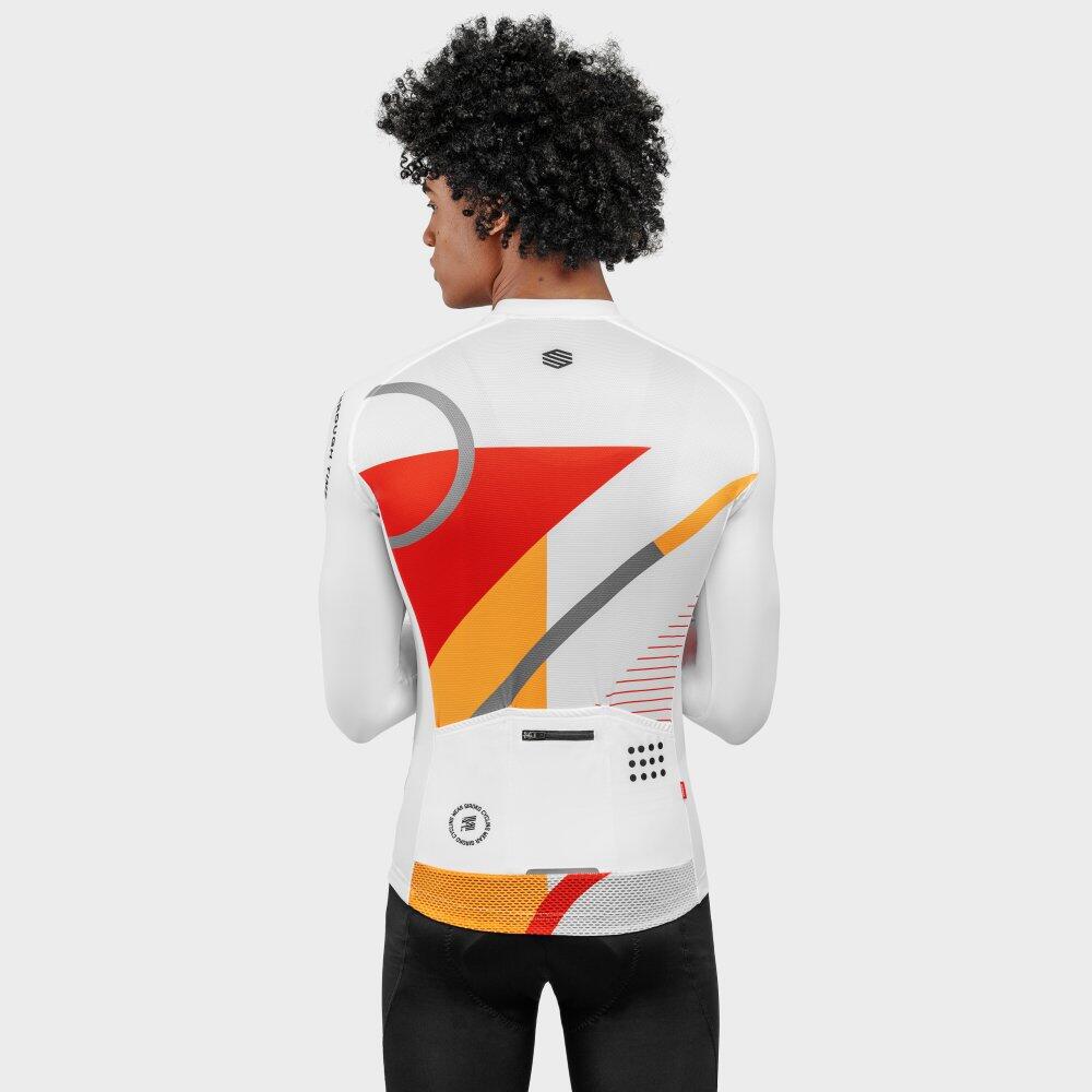 Maillot de manga larga hombre ciclismo M2 Finish Line Blanco 2/7