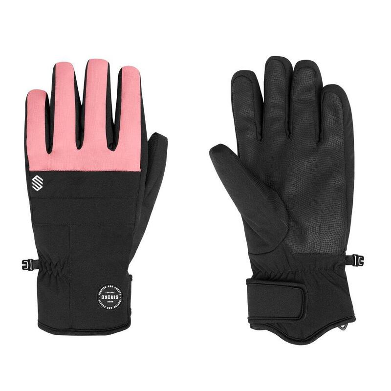 Zimní rukavice na snowboard a lyže VOSS Pink Černá