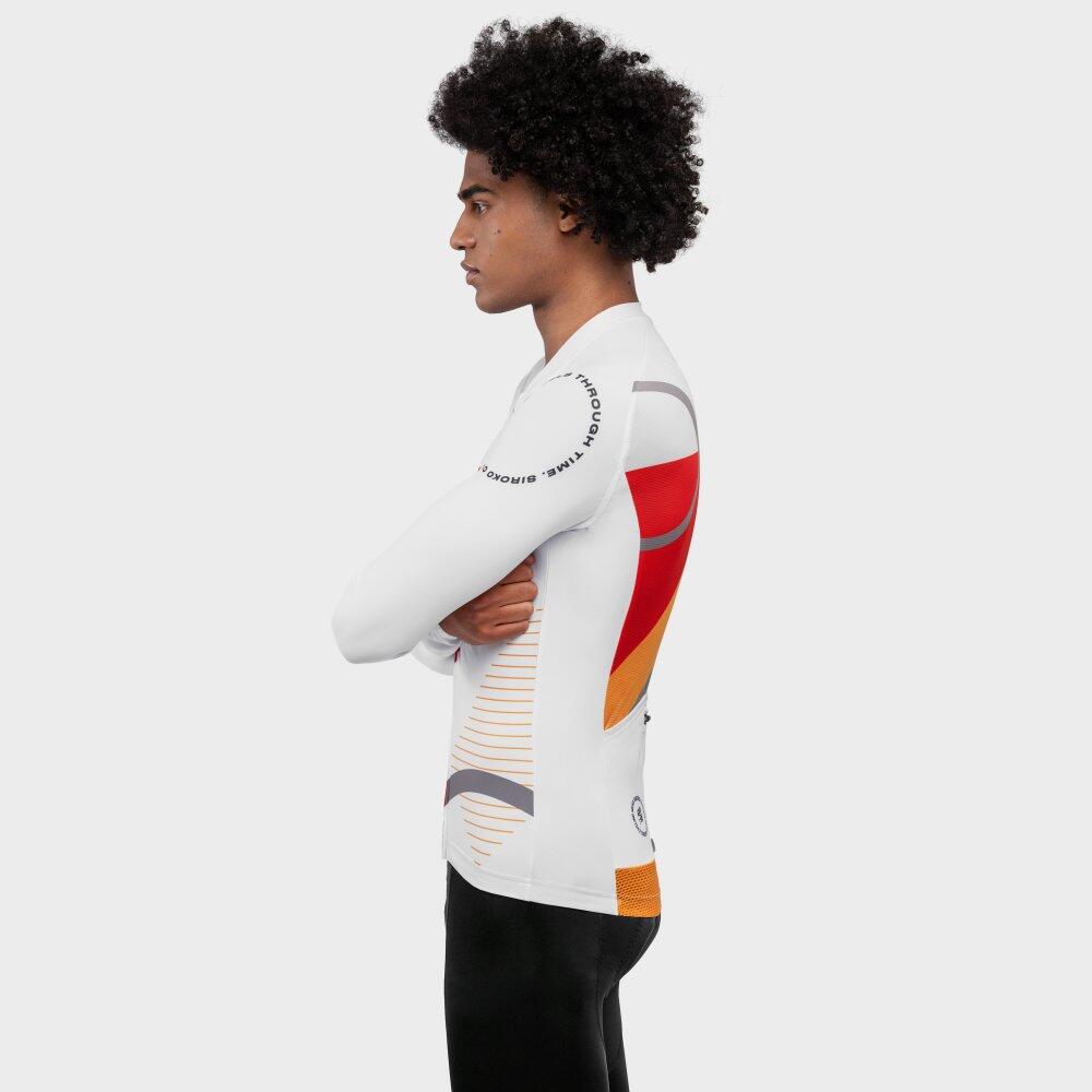Maillot de manga larga hombre ciclismo M2 Finish Line Blanco 3/7