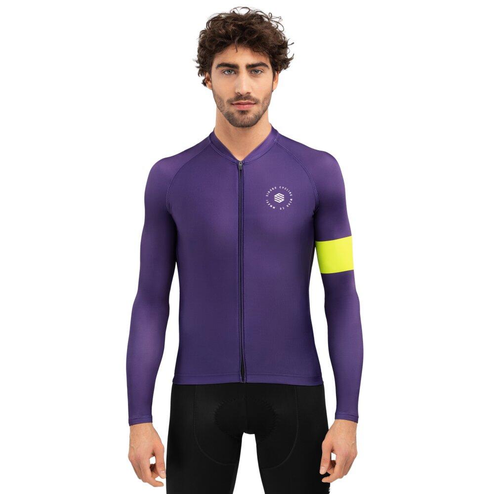 SIROKO Maglia da ciclismo a maniche lunghe uomo M2 Bergen Prugna