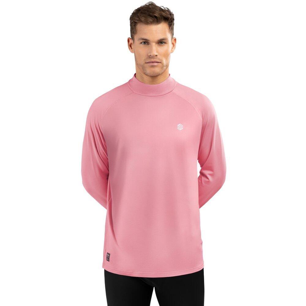 Men Winter sports thermal base layer top SLUSH Pink Bubblegum Pink