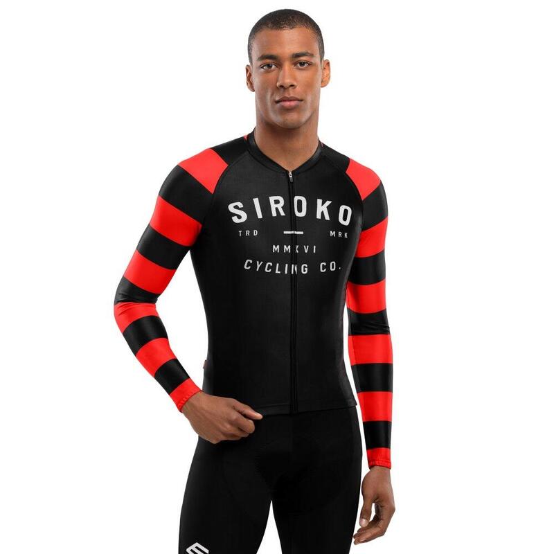 Pánský cyklistický dres s dlouhým rukávem M2 Rider Černá