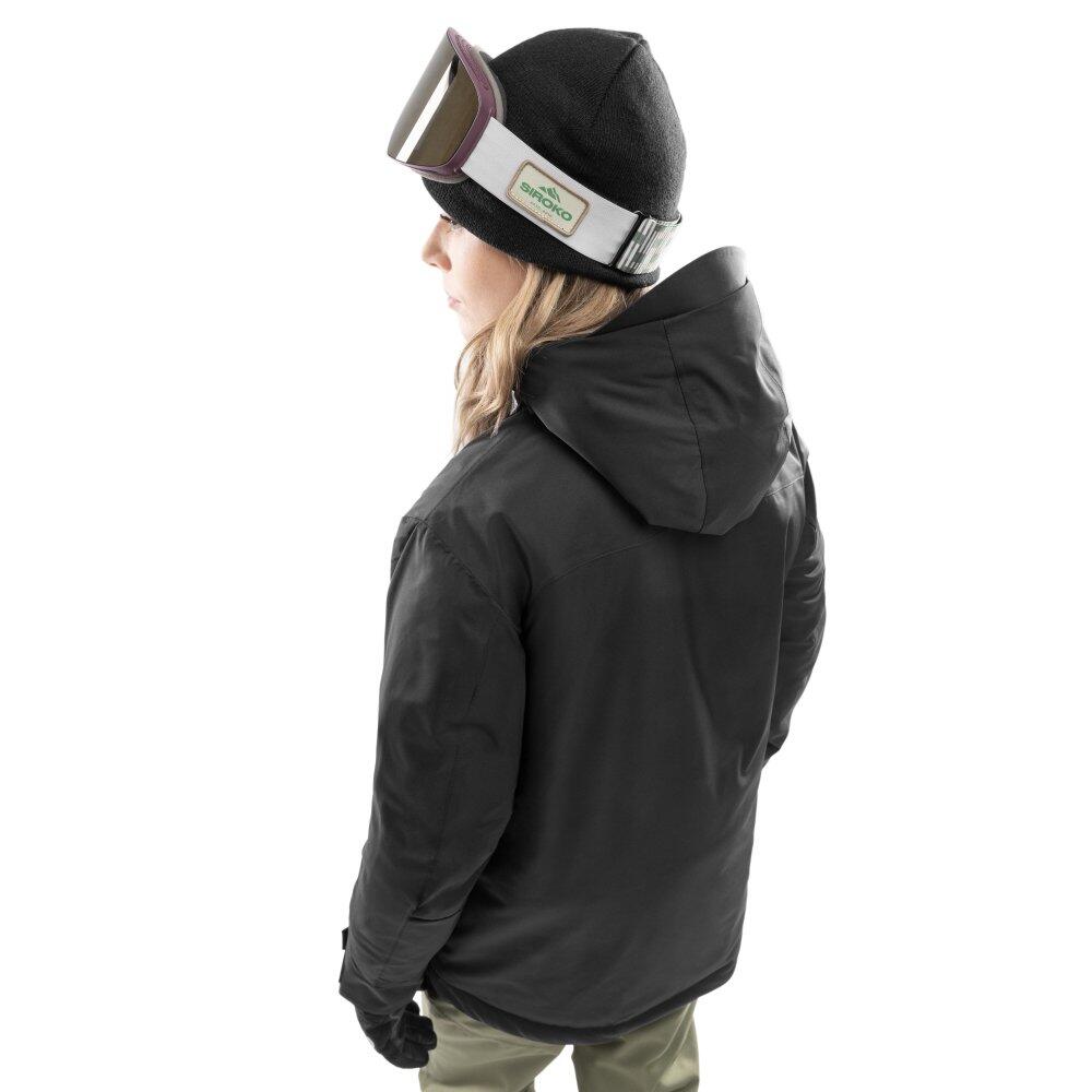 Casaco de snowboard para mulher Desportos de inverno W6-W Bruson Preto 2/8