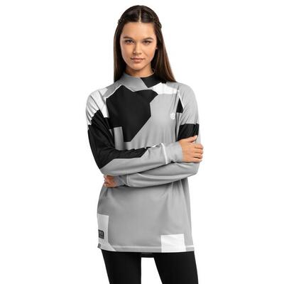 Dames wintersport thermisch ondershirt slush-w camo zwart