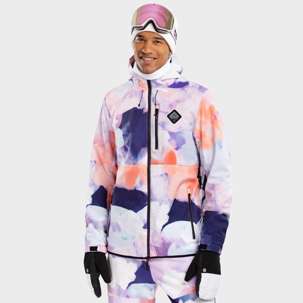 W2 Chréa Multicolour Softshell 3-Layer Snowboard Jacket 2/7