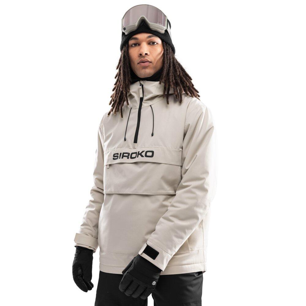 Men Winter sports 's snowboard jacket W6 Eriz Beige
