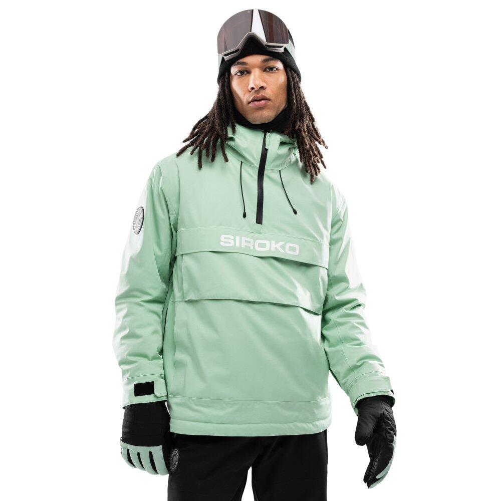 Casaco de snowboard para homem desportos de inverno w6 elm verde